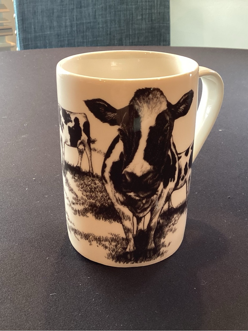 Black & White Cow Print Ceramic Coffee Mug